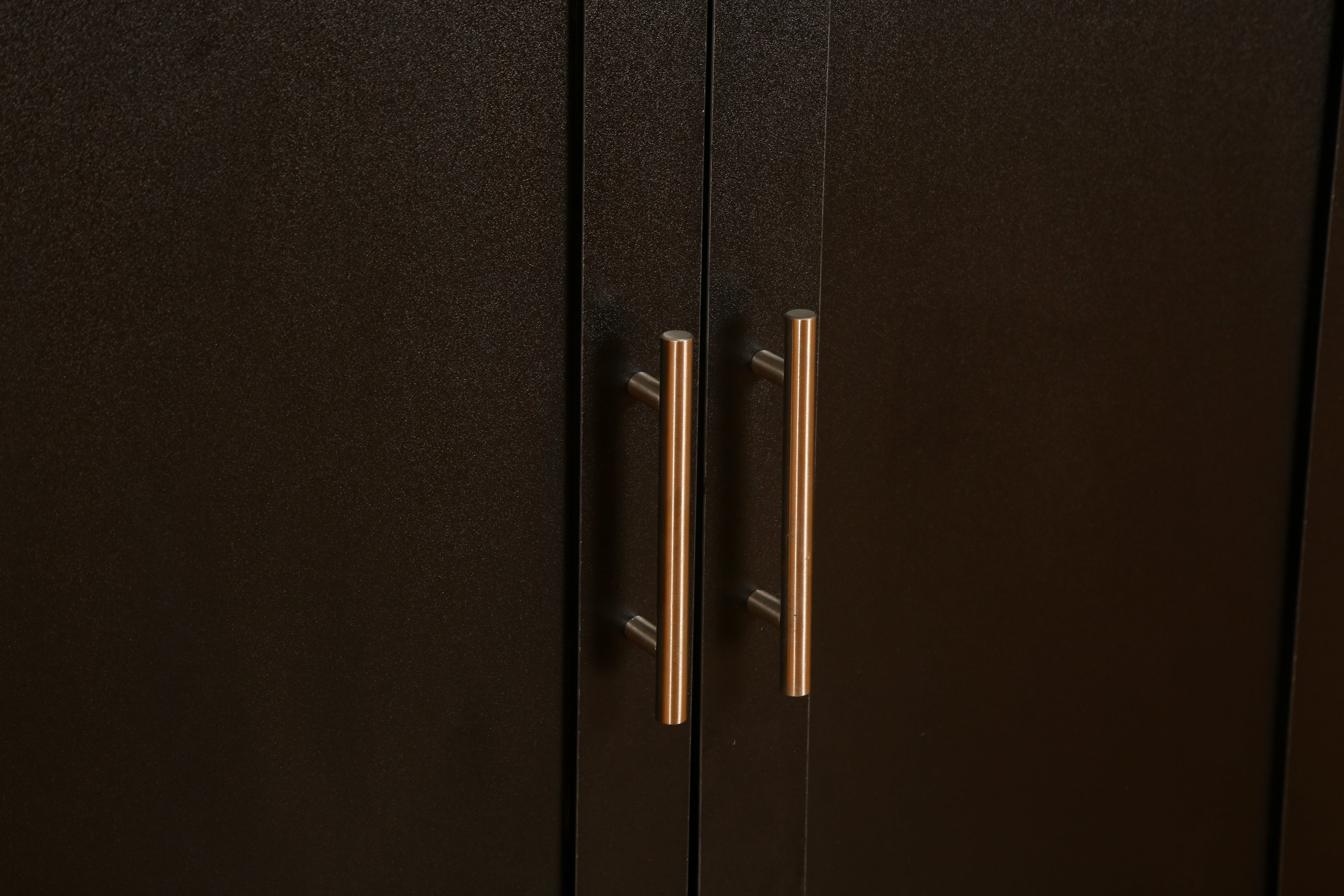 FABATO Black Rolling Storage Cabinet with Drawer and Cabinet Doors