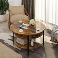 Wynny Round Lift-Top Wood Coffee Table with Storage